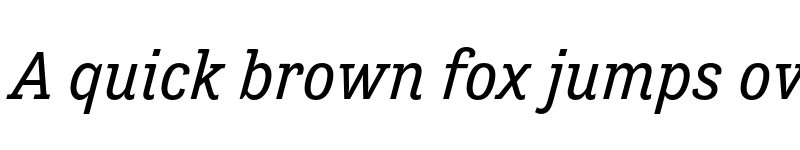 Preview of FONTSPRING DEMO - Tenso Slab Italic font