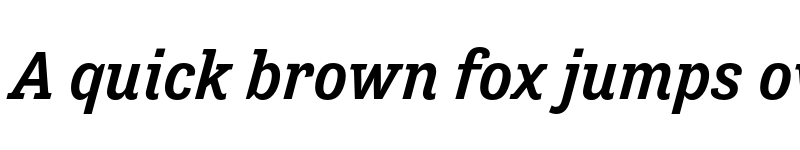 Preview of FONTSPRING DEMO - Tenso Slab Medium Italic font