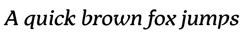 Preview of FONTSPRING DEMO - Text Medium Italic font