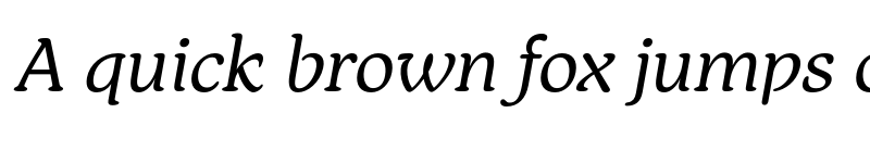 Preview of FONTSPRING DEMO - Text Regular Italic font