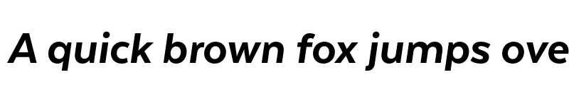 Preview of FONTSPRING DEMO - Texta Alt Black It Regular font