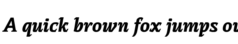 Preview of FONTSPRING DEMO - Thalweg Black Italic font