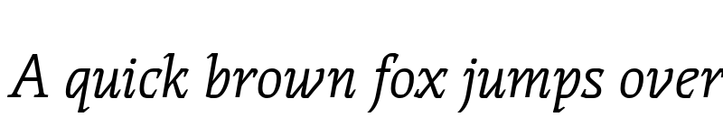 Preview of FONTSPRING DEMO - Thalweg Italic font