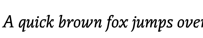 Preview of FONTSPRING DEMO - Thalweg Medium Italic font