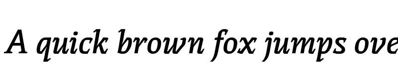 Preview of FONTSPRING DEMO - Thalweg SemiBold Italic font
