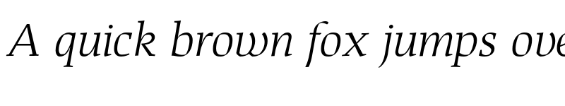 Preview of FONTSPRING DEMO - That Lt Italic font