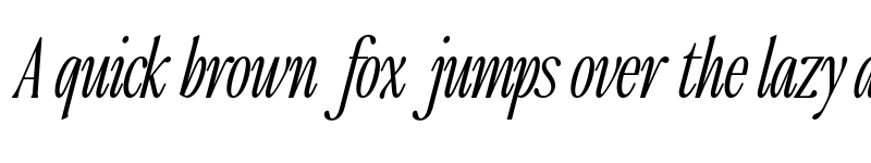Preview of FONTSPRING DEMO - The Qualified ExtLt Cond Italic font