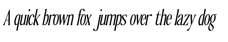 Preview of FONTSPRING DEMO - The Qualified ExtLt Cond Slant Regular font