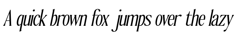 Preview of FONTSPRING DEMO - The Qualified ExtLt Slant Regular font