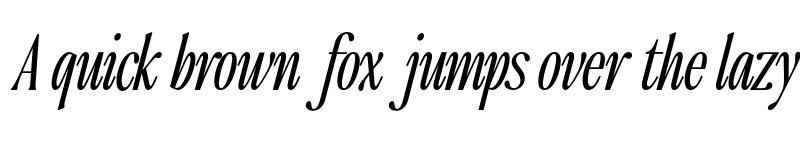 Preview of FONTSPRING DEMO - The Qualified Light Cond Italic font