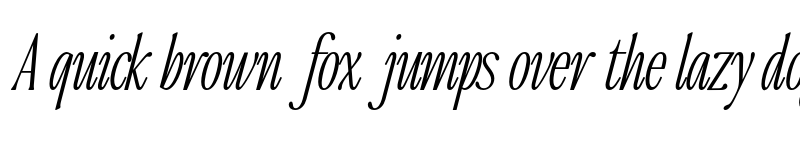 Preview of FONTSPRING DEMO - The Qualified Thin Cond Italic font