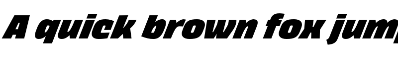 Preview of FONTSPRING DEMO - Thicker Black Italic font