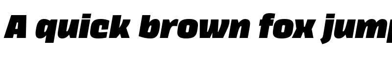 Preview of FONTSPRING DEMO - Thicker Black Slanted Regular font