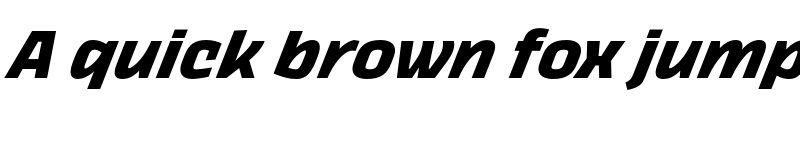 Preview of FONTSPRING DEMO - Thicker Bold Italic font