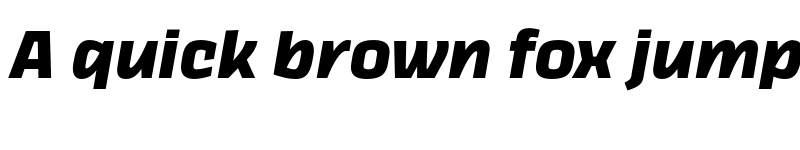 Preview of FONTSPRING DEMO - Thicker Bold Slanted Regular font