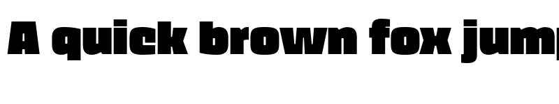 Preview of FONTSPRING DEMO - Thicker Extrablack Regular font