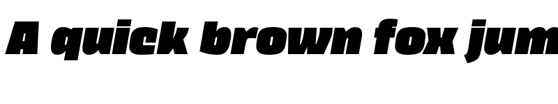 Preview of FONTSPRING DEMO - Thicker Extrablack Slanted Regular font