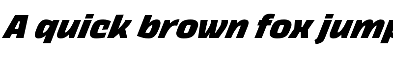 Preview of FONTSPRING DEMO - Thicker Extrabold Italic font