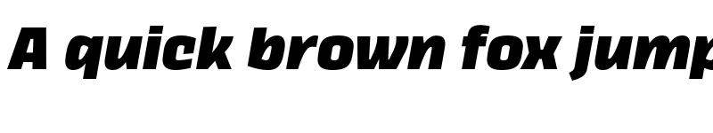 Preview of FONTSPRING DEMO - Thicker Extrabold Slanted Regular font