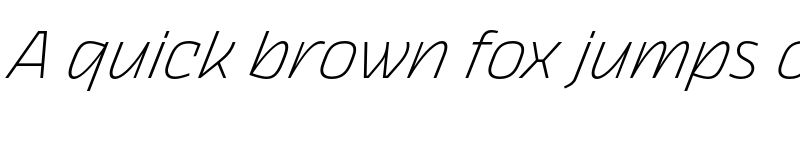 Preview of FONTSPRING DEMO - Thicker Extralight Italic font