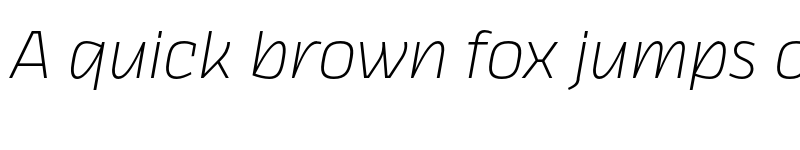 Preview of FONTSPRING DEMO - Thicker Extralight Slanted Regular font