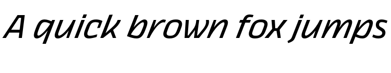 Preview of FONTSPRING DEMO - Thicker Italic font