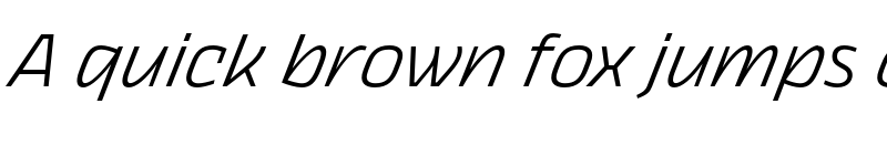 Preview of FONTSPRING DEMO - Thicker Light Italic font