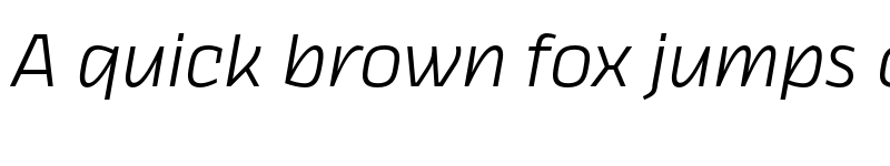 Preview of FONTSPRING DEMO - Thicker Light Slanted Regular font