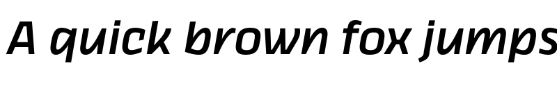 Preview of FONTSPRING DEMO - Thicker Medium Slanted Regular font