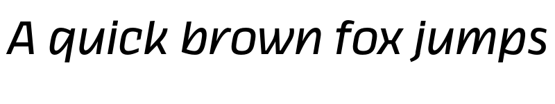 Preview of FONTSPRING DEMO - Thicker Slanted Regular font