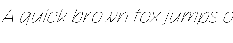 Preview of FONTSPRING DEMO - Thicker Thin Italic font