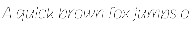 Preview of FONTSPRING DEMO - Thicker Thin Slanted Regular font