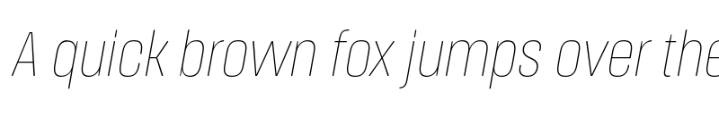 Preview of FONTSPRING DEMO - Thin Cn It Italic font