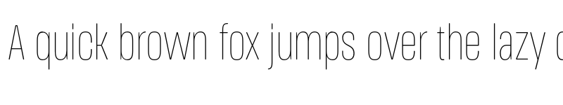 Preview of FONTSPRING DEMO - Thin Extra Cn Regular font