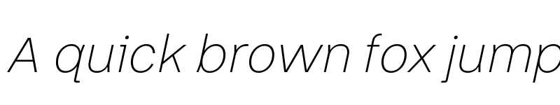 Preview of FONTSPRING DEMO - Thorngumbald Thin Italic font