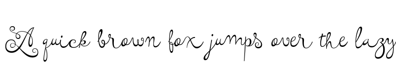 Preview of FONTSPRING DEMO - Tita Script Alt Regular font