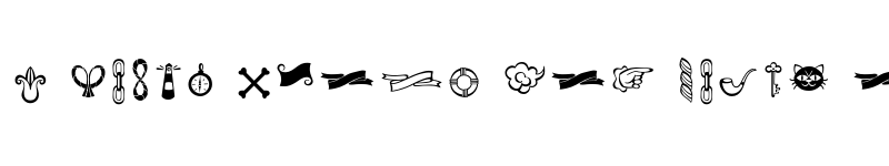 Preview of FONTSPRING DEMO - Tita Script Icons Regular font