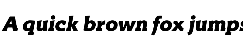 Preview of FONTSPRING DEMO - Titla Brus Black Italic font