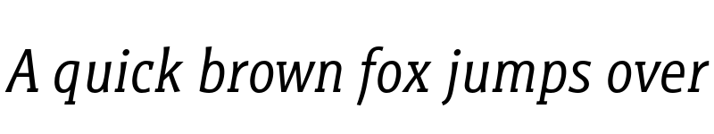 Preview of FONTSPRING DEMO - Titla Brus Cond Book Italic font