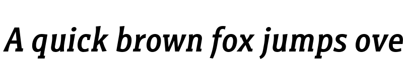 Preview of FONTSPRING DEMO - Titla Brus Cond Medium Italic font