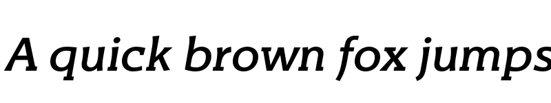 Preview of FONTSPRING DEMO - Titla Brus Medium Italic font
