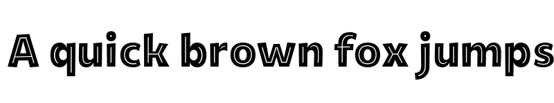 Preview of FONTSPRING DEMO - Tobi Next Black Inline Basic Bold font