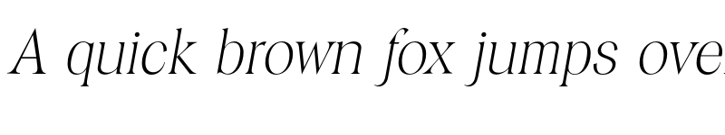 Preview of FONTSPRING DEMO - Toledo Serial Xlight Italic font