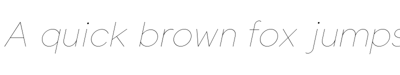 Preview of FONTSPRING DEMO - Toma Sans Hairline Italic font