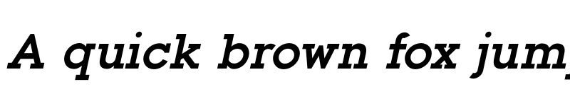 Preview of FONTSPRING DEMO - Toma Slab Bold Italic font