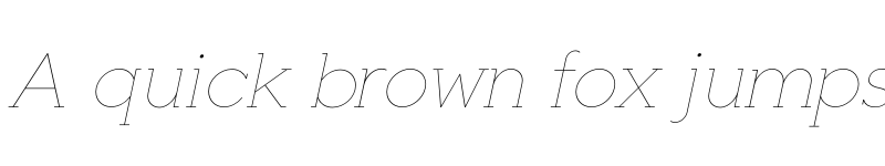 Preview of FONTSPRING DEMO - Toma Slab Hairline Italic font