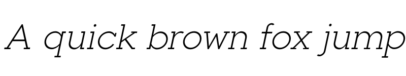 Preview of FONTSPRING DEMO - Toma Slab Light Italic font