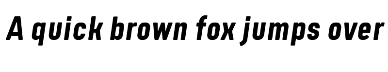 Preview of FONTSPRING DEMO - Tomkin Condense Bold Italic font