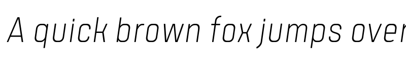 Preview of FONTSPRING DEMO - Tomkin Condense ExtraLight Italic font