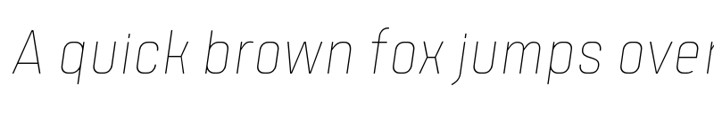 Preview of FONTSPRING DEMO - Tomkin Condense Thin Italic font